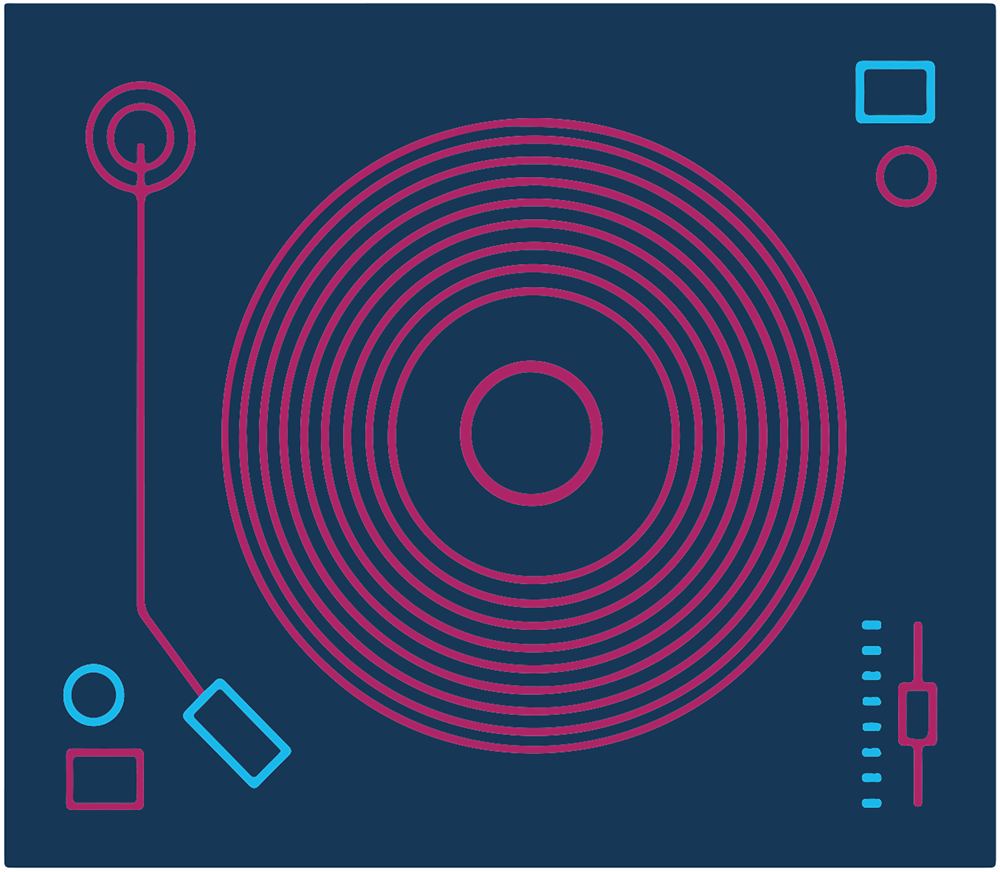 Graphic of DJ board